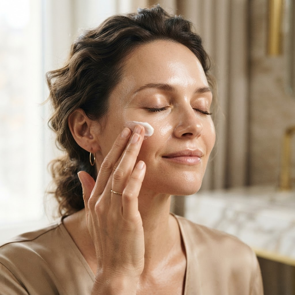 JAWHAR Face Cream being used as part of the JAWHAR everyday beauty ritual