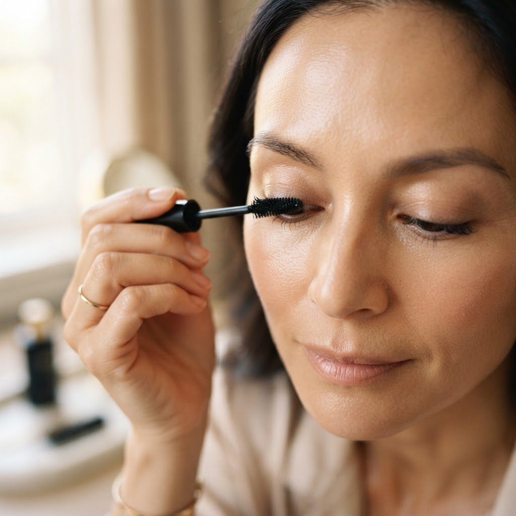 JAWHAR Mascara being used as part of the JAWHAR everyday beauty ritual
